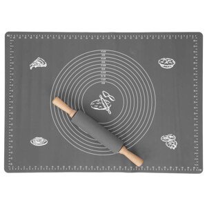 Silikonová podložka s válečkem MATTEO grafitová