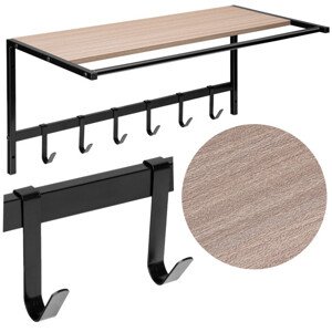 Nástěnný věšák s poličkou AZUL černý