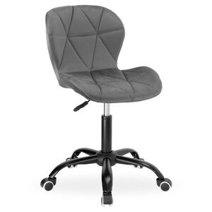 Kancelářská židle SPINER sametová, grafitová
