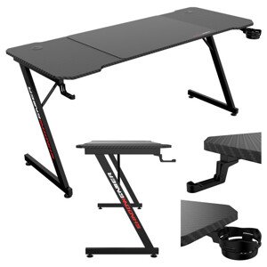 Herní stůl SHADOW GAMER 1.1 s podložkou pod myš