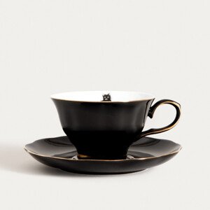 Šálek BARIK s podšálkem, černá 750465 150 ml