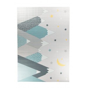 Koberec CRYSTAL PRINT KIDS-336 šedý