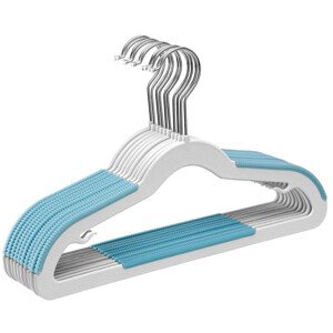 Věšáky na oblečení KIDSI šedé / modré (30 ks)