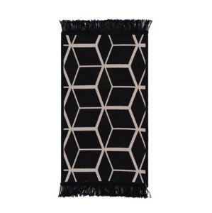 Kobereček / koupelnový kobereček ORIENT 2 kostky béžový / černý