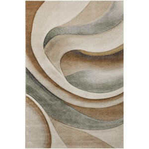 Koberec AGENT 40436/610 krémový / olivový