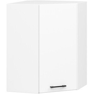 Rohová horní kuchyňská skříňka OLIWIA W60/60 V 720 bílá