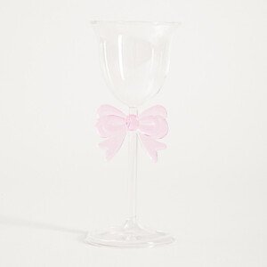 Sklenice na stopce BOWY s mašlí 762376 200 ml