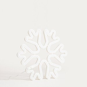 Vánoční dekorace LEDEN LED nástěnná, vločka 755125