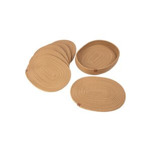 Podložka pod talíř s košíkem RATTAN hnědá (6 ks)