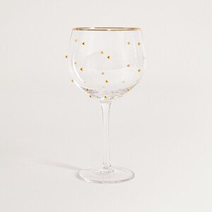 Sklenice na stopce PEDRA s tečkami 763304 520 ml