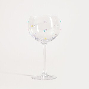Sklenice na stopce SORRISO s tečkami 763571 520 ml