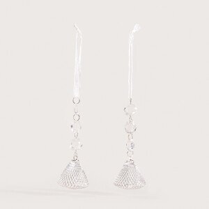 Závěsná vánoční dekorace BIJOU kužele 754029 (2 ks)