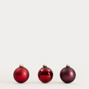 Závěsná vánoční dekorace BURGUNDY CHARM červená 754357 (6 ks)