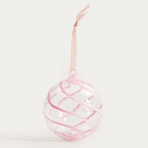 Závěsná vánoční dekorace LAAWEL růžová 751813