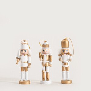 Závěsná vánoční dekorace NUTCRACKER louskáček 754432 (3 ks)