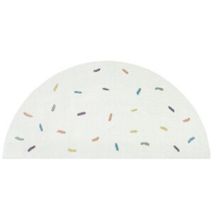 Koberec LIMA M039A krémový / modrý půlkruh