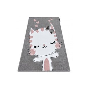 Koberec PETIT KITTY KOČKA šedý