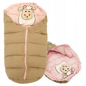 Dětský spací pytel SHEEP BEIGE-PINK