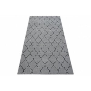 Koberec SENSE Micro 81220 stříbrný/antracit TRELLIS