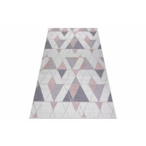 Koberec SIZAL SION Geometric 3006 ecru/růž