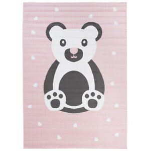 Dětský koberec PINKY DF04A  Bear růžový