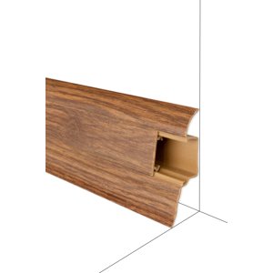 Podlahová lišta Döllken W475 - Ořech Autentický - délka 250 cm Ukončení P