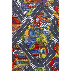 Dětský metrážový koberec Big City 97 - Zbytek 180x400 cm