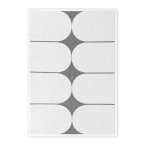 Kusový koberec Northrugs Duet 106244 Black White 160x230 cm