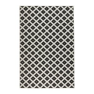 Kusový koberec Northrugs Twin 103124 Black Cream 200x290 cm