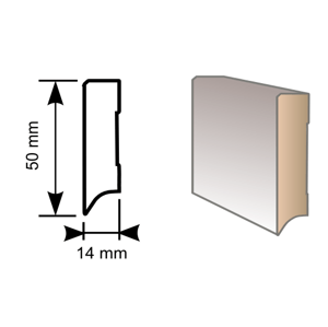 Originál lišta RS50 Rigid dub kamencový 9719